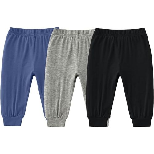 Baby Boys Girls Viscose from Bamboo Jogger Pants Infant Toddler Bloomers Kids Harem Pant