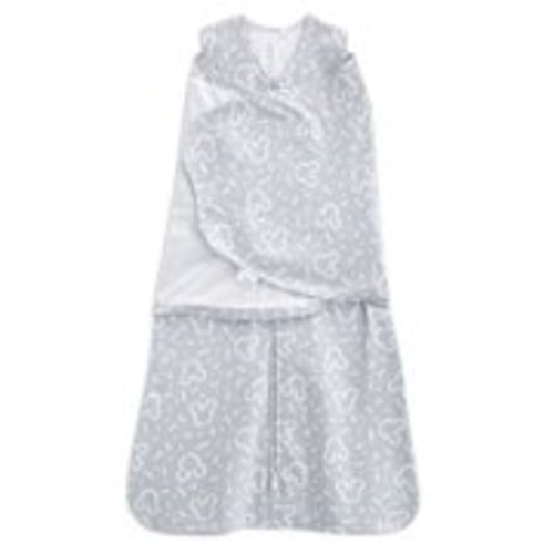 HALO SleepSack swaddle 100% cotton, Disney Baby confetti Mickey grey, newborn