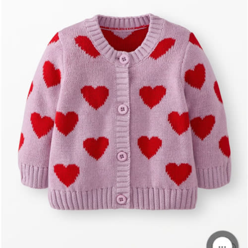 Baby Valentine's Cardigan Sweater