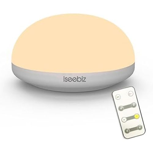 Night Light with Remote Control Wireless Touch Lamp LED Night Lights for Kids Magnetic Base 2 Colors 5 Brightness Dimmable Nursery Bedside Lamp Work for 150H (Breastfeeding Light PRO)