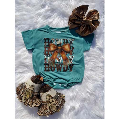Howdy bubble romper