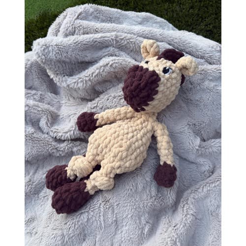 Crochet Horse Lovey | Handmade Baby Toy | Nursery Decor