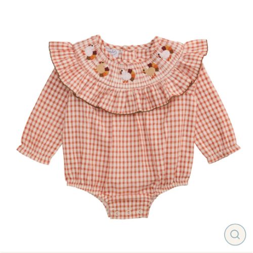 Mudpie Smocked Turkey Bubble