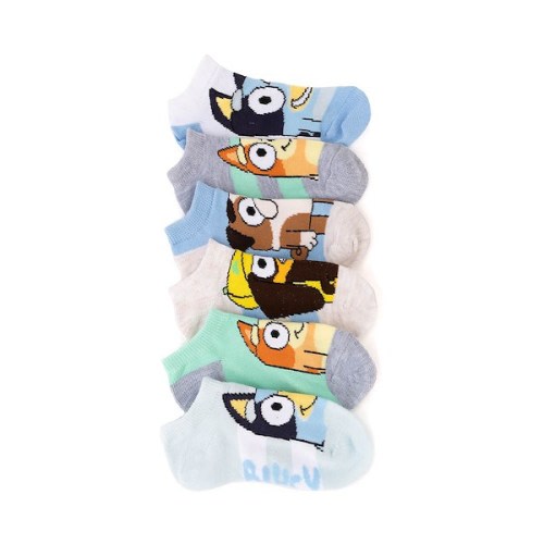 Bluey and Friends Quarter Socks 6 Pack - Toddler - Multicolor