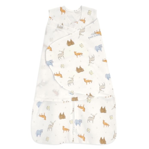 100% Cotton Baby Swaddle Forest Friends | Newborn | HALO US
