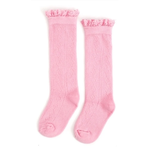 Blossom Fancy Lace Top Knee High Socks