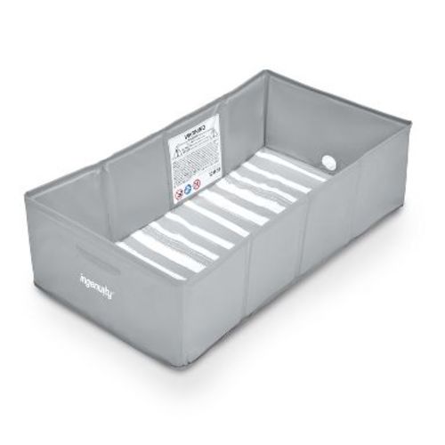 Ingenuity Tuckaway Toddler Bath Tub Converts Shower to Tub - Gray