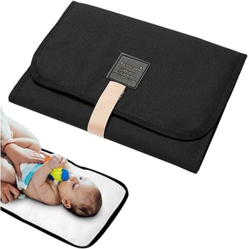 Diaper Changing Pad Foldable Baby Changing Pad, Portable Waterproof Changing Mat, Diaper Mat With Stickers For Trips Travel Tours Liner