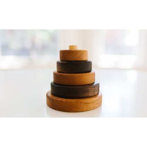 Wooden Circle Stacker by Bannor Toys