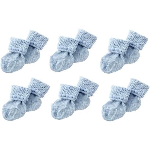 Nurses Choice 6 Pack Cotton Unisex Baby Socks (3-6 Months)