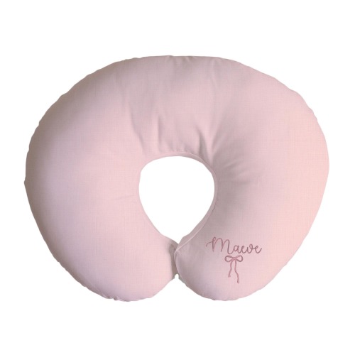 Personalized Pink Bow Baby Girl, Nursing Pillow Cover Monogrammed, Nursing Pillow Cute Girls, Breastfeeding Pillow for Newborn Baby
