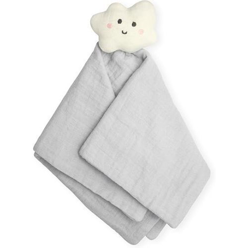Fruit of the Loom Baby Collection - Muslin Cotton Lovey for Infants & Toddlers - Security Blanket - Cloud
