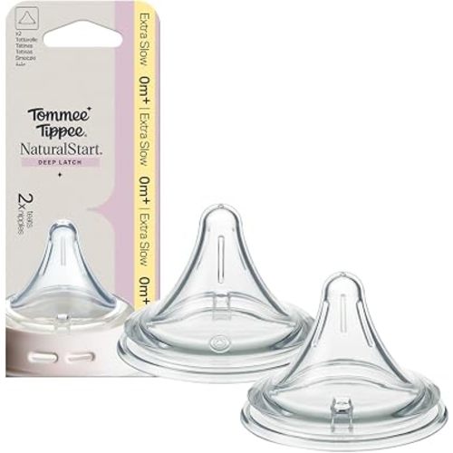 Tommee Tippee Natural Start Deep Latch Triangular Nipples for Newborns