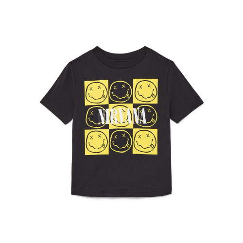 Nirvana Toddler Graphic Tee with Short Sleeves, Sizes 12M-5T