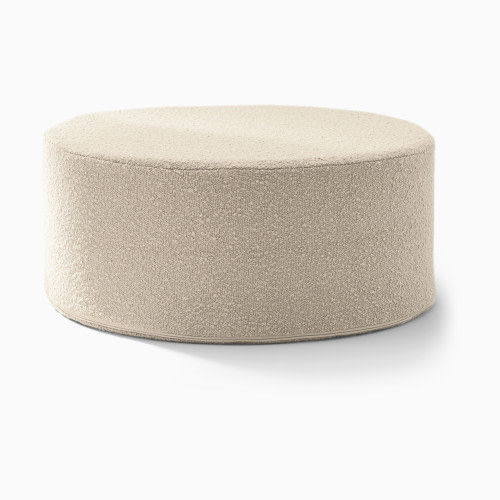 House of Noa Ottoman - Boucle Ivory, Large