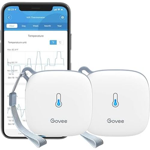 Govee WiFi Thermometer Hygrometer H5179 with App Notification Alert 2 Pack