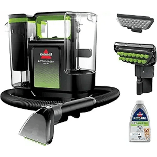 BISSELL® Little Green® Max Pet Portable Carpet and Upholstery Deep Cleaner, Car/Auto Detailer, with Self-Cleaning Tough Stain Tool and Pet Hair Removal Tool (3860)