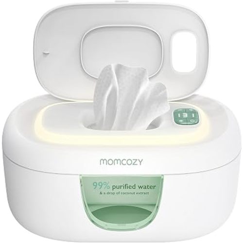 Momcozy Baby Wipe Warmer, Innovative Spring Design,Large Capacity Dispenser
