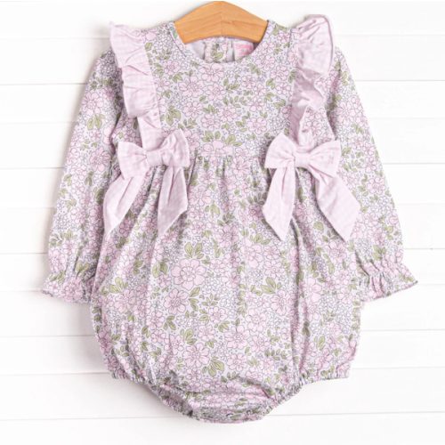 Gingham Gardenias Bubble, Pink – Stitchy Fish