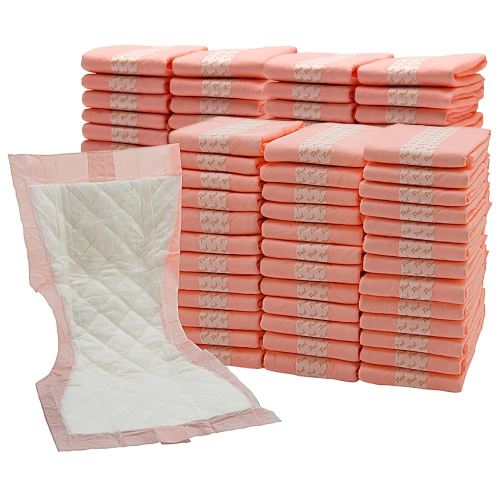 Extra Large 7’’x14’’ Super-Absorbent Contoured Hospital Style Pad Liners [Pack of 100] 7 inches Wide X 14 inches Long - Maternity Pads for Heavier Flow and Post Birth Protection - Incontinence Liners