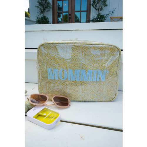 Mommin' - Chartreuse Zebra XL Bag – KenzKustomz