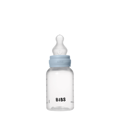 BIBS Baby Bottle 5oz - Baby Blue, Anti-Colic & Silicone Nipple – Bibsworld store US