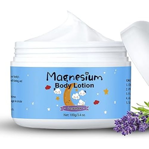 Magnesium Lotion for Kids, Magnesium Lotion for Sleep Supports Bedtime & Night Calming with Lavender Oil, Face Cream for Moisturizing Skin Care - All Skin Types, Non-Greasy