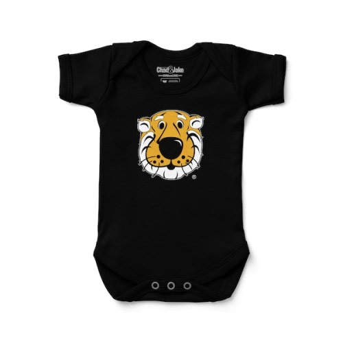 Newborn & Infant Chad & Jake Black Missouri Tigers Mascot Logo Bodysuit