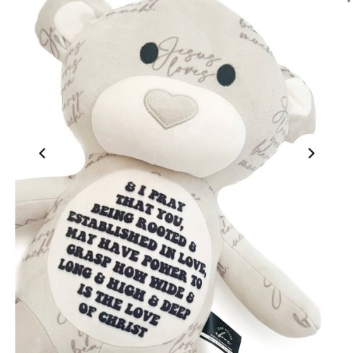 Jesus Loves You Beary Much Bear Stuffy – OUR HOUSE ABOVE