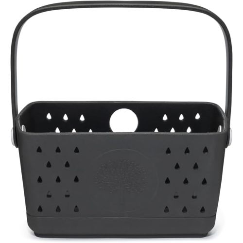 Parker Baby Bath Caddy | BPA Free & Food Grade Shower Caddy Organizer for Toys & Supplies | Quick-Dry, Sturdy & Perfect Size Shower Basket w/Handle in Neutral Colors