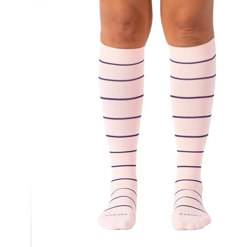 Comrad Nylon Knee High Socks - 15-20mmHg Graduated Compression Socks - Soft & Breathable Support Unisex Socks