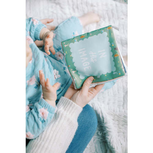 In His Image Fabric Baby Book – Tiny Theologians