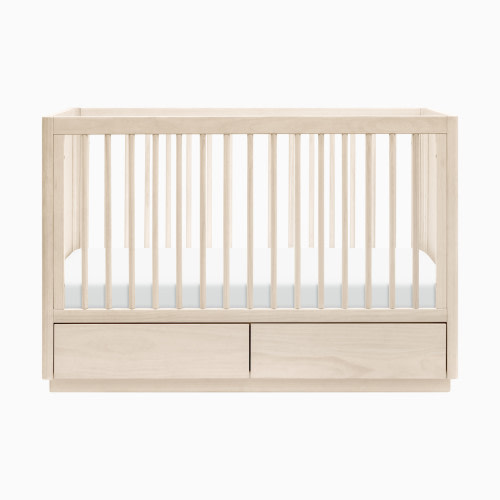 babyletto Bento 3-in-1 Storage Crib with Toddler Bed Conversion Kit - Washed Natural