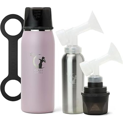 Ceres CHILL OG+ Breastmilk Chiller/Warmer – 12–38oz Portable Breast Milk Cooler, Two Chilling Options & More Capacity – Pump Compatible Container