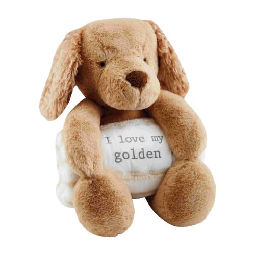 Golden Retriever Blanket Pal — Mud Pie