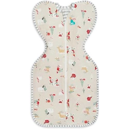 Love to Dream Swaddle UP, Baby Sleep Sack, Self-Soothing Swaddles for Newborns, Get Longer Sleep, Snug Fit Helps Calm Startle Reflex, New Born Essentials for Baby, 1.0 TOG, 5-8.5 lbs, Beige
