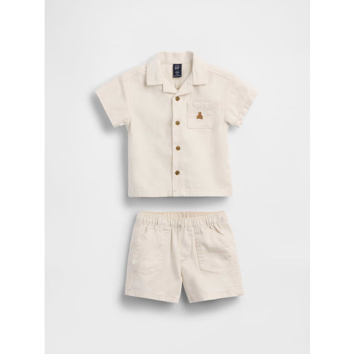 Baby Pocket Shirt Outfit Set