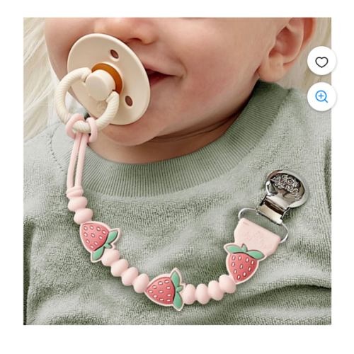 Itzy Ritzy Itzy Strap Plus Fraise Attache-suce pour nourrissons, 0 mois et plus - Walmart.ca