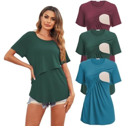 Medium - Nursing Tops 3 Pack