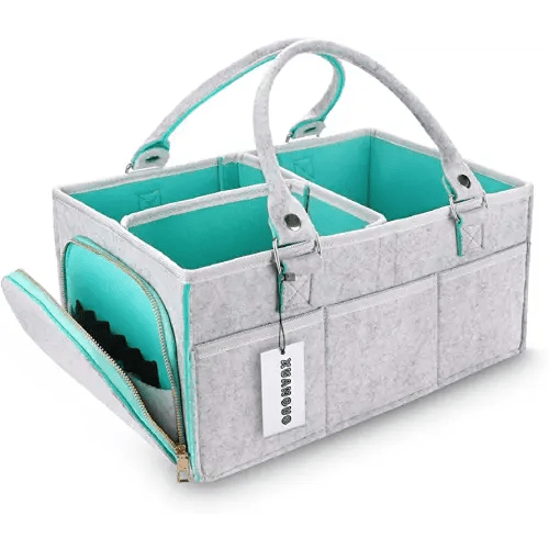 Baby Diaper Caddy Organizer for Boy or Girl Large Nursery Storage Bin Basket Portable Holder Tote Bag for Changing Table and Car Baby Shower Gifts Newborn Essentials Stuff Registry Must Haves Item