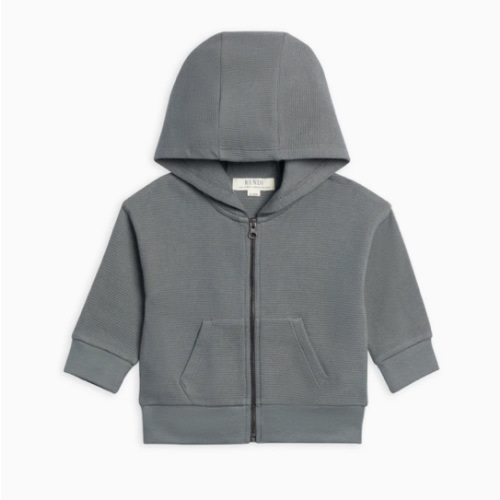 Meyer Waffle Knit Zipper Hoodie