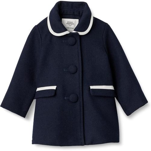 Amazon Essentials x Sofia Grainge Toddlers and Baby Girls' Wool Blend Coat