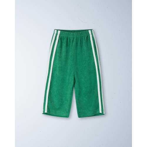 twin stripe terry pant | verde