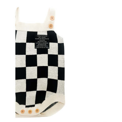 God's Words Knit Checkered Bodysuit – AmorClothingCo.