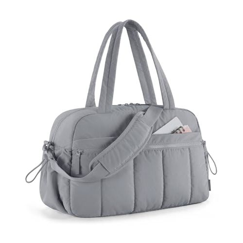 BAGSMART Duffle Bag for Travel, Gym Bag for Women, Weekender Carry on | PVC Wet Pocket, Airline Approved Personal Carry-on Size, Fits Under-seat, One Bag for Gym, Travel, Hospital, Overnight