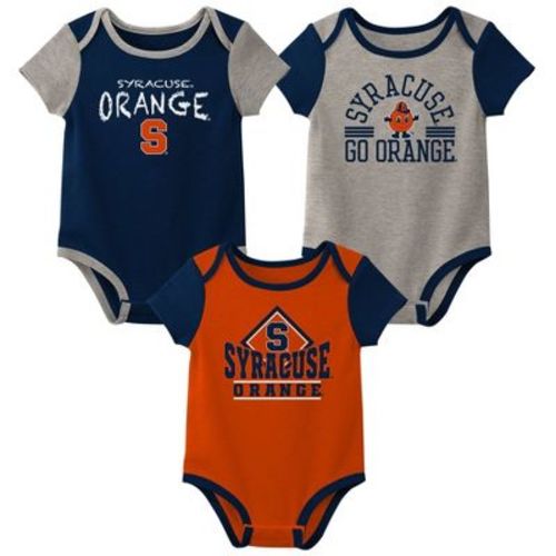Ncaa Syracuse Orange Infant Boys' 3pk Bodysuit - 3-6m