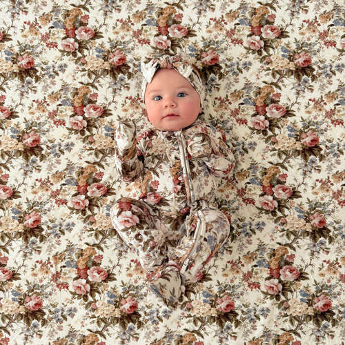 Dauphine Footie Ruffled Zippered One Piece