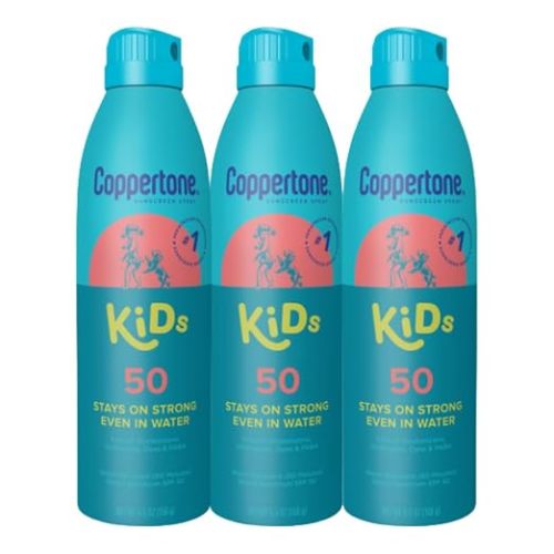 Coppertone Kids Sunscreen Spray SPF 50, Multipack, 3 x 5.5 OZ