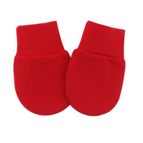 Baby Cotton Mittens 0-6 Months - Scratch-Free Newborn Winter Hand Protectors (Soft & Safe) Under 1$, Yubnlvae for 06 Baby Toddler No Scratch Mittens Gloves , Red, One Size