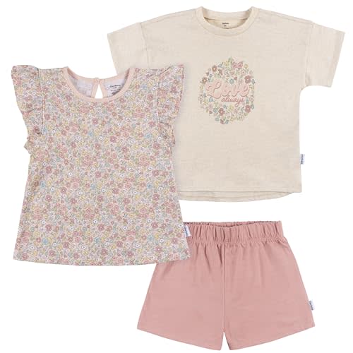 Gerber baby-girls Toddler Girls' Shirt and Shorts Set